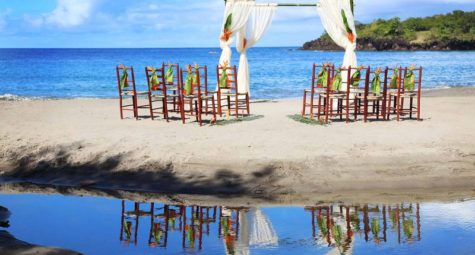 Ti Kaye St Lucia trouwlocatie op het strand