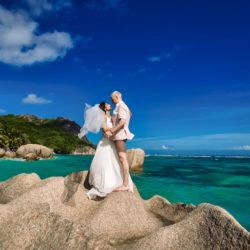 trouwen op La Digue Seychellen