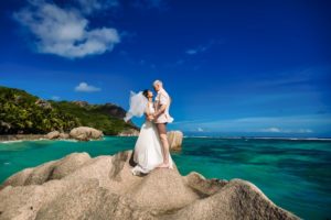 trouwen op La Digue Seychellen