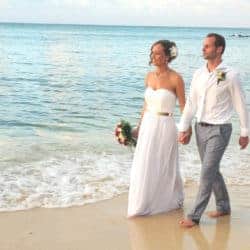 Dennis en Paula trouwen op Mauritius Mauricia Beachcomber