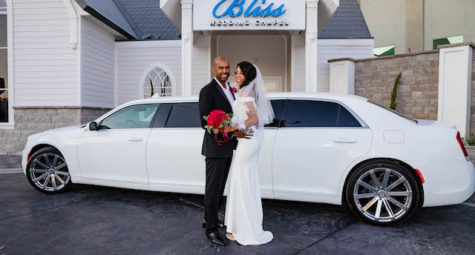 Bliss Wedding chapel trouwen in Las Vegas Limousine USA